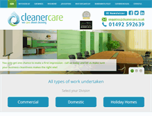 Tablet Screenshot of cleanercare.co.uk